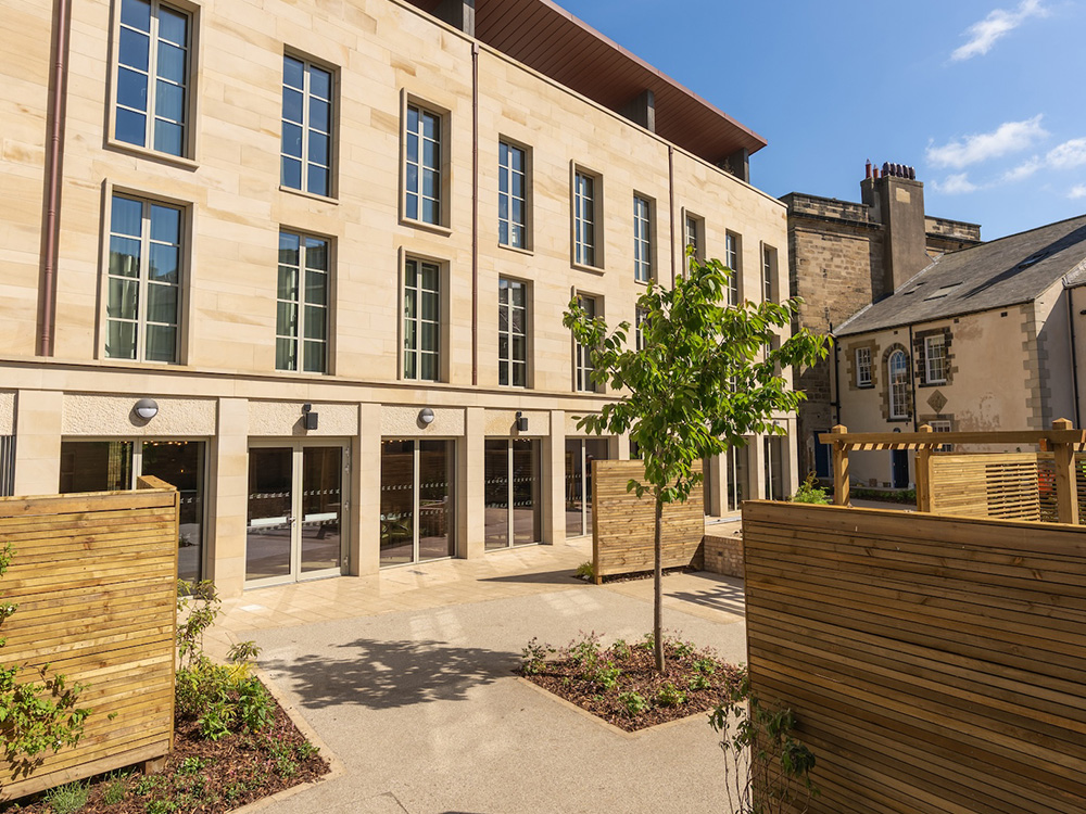 We took care of the soft landscaping, planting, lawn creation and wildflower meadow creation for a new 5-star hotel in Northumberland.
